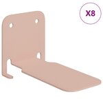 vidaXL Étagère flottante avec étagère 8 Pièces Rose 6 x 10 8 x 6 6 cm
