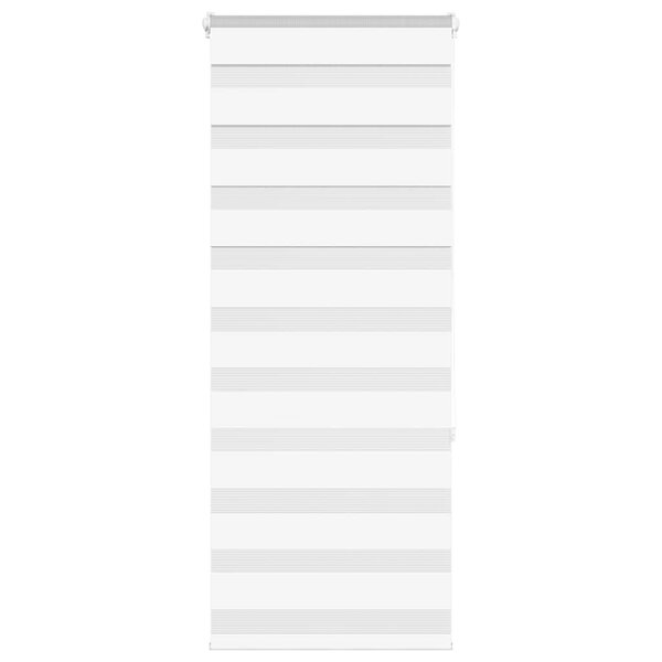 vidaXL Store zèbre blanc 55x150 cm largeur du tissu 50 9 cm polyester