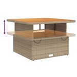 vidaXL Salon de jardin avec coussins 6 Pièces beige résine tressée