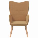 vidaXL Fauteuil relaxant Beige 62 x 67 x 95.5 cm tissu