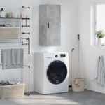 vidaXL Armoire murale gris béton 34 5x34x90 cm