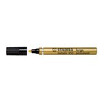 Marqueur métallisé permanent pointe large 2 mm or x 12 stabilo