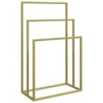 vidaXL Porte-serviettes sur pied Doré 48x24x79 cm Fer