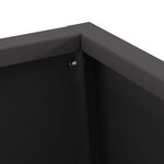 vidaXL Braise Noir 50 x 35 x 100 cm Acier laminé à froid