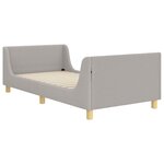 vidaXL Cadre de lit pour enfants avec tête de lit Gris clair 80x200 cm