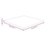 vidaXL Dessus de table carré Marron foncé70x70x2 5cm Bois chêne traité