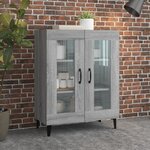 vidaXL Buffet sonoma gris 69 5x34x90 cm bois d'ingénierie