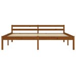 vidaXL Cadre de lit sans matelas marron miel bois massif pin 180x200cm