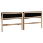 vidaXL Tête de lit capitonnée Taupe 200 cm Pin massif