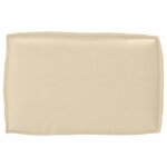 vidaXL Set de coussins de palette 2 Pièces Beige 60 x 60 x 12 cm