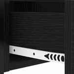 vidaXL Cabinet de chevet Chêne noir 40 x 31 x 60 cm Bois d'ingénierie