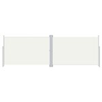vidaXL Auvent latéral rétractable Crème 200x600 cm