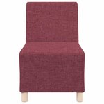 vidaXL Unité de Sofa Modulaire Sans Accoudoirs 2 Pièces Rouge