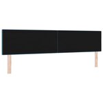vidaXL Tête de lit LED avec bandes LED Bleu 200 cm Velours