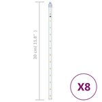 vidaXL Guirlandes lumineuses 8 Pièces 30 cm 192 LED blanc chaud