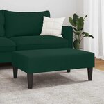 vidaXL Repose-pied vert foncé 77x55x31 cm velours