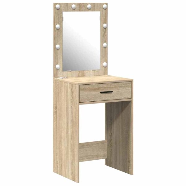 vidaXL Table de Toilette avec tiroir Chêne Sonoma 50 x 41 x 135 cm