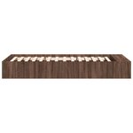 vidaXL Cadre de lit chêne marron 100x200 cm bois d'ingénierie