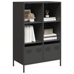 vidaXL Buffet haut noir 68x39x103 5 cm acier