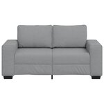 vidaXL Canapé à 2 places gris clair 120 cm tissu
