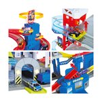 Majorette 8502009000 - Garage Super Chase Center - 6 niveaux de jeu 5 voitures