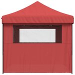 vidaXL Tente de réception pliable escamotable avec 4 parois latérales