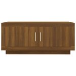 vidaXL Table basse Chêne marron 102x50x45 cm Bois d'ingénierie