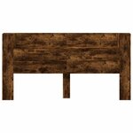 vidaXL Tête de lit Chêne fumé 200 x 16 5 x 103 5 cm Bois d'ingénierie