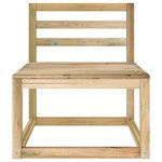 Vidaxl canapé de jardin 4 places avec coussins gris