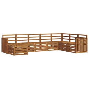 vidaXL Ensemble de canapés d'extérieur 8 pc Naturel