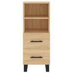 vidaXL Buffet Chêne sonoma 34 5x34x90 cm Bois d'ingénierie