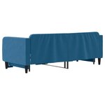 vidaXL Lit de jour avec gigogne sans matelas bleu 80x200 cm