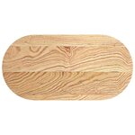 vidaXL Dessus de table 80x40x2 cm bois de chêne massif ovale