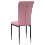 vidaXL Chaises à manger lot de 2 Rose Velours