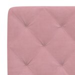 vidaXL Coussin de tête de lit rose 120 cm velours