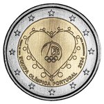 Pièce de monnaie 2 euro commémorative Portugal 2024 - Jeux Olympiques d’été de Paris