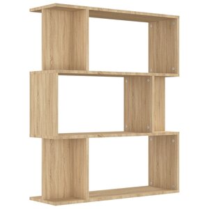 vidaXL Bibliothèque/Séparateur de pièce Chêne sonoma Bois d’ingénierie