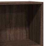 vidaXL Bibliothèque chêne marron 40x24x76 cm bois d'ingénierie