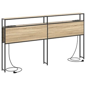 vidaXL Tête de lit de rangement Chêne sonoma 180 cm Bois d'ingénierie