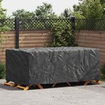 vidaXL Housse pour mobilier d'extérieur Noir 240 x 110 x 70 cm 210D