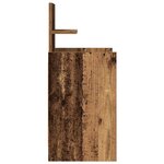 vidaXL Tables de chevet avec 2 tiroirs 2 Pièces vieux bois 38x34x80 cm