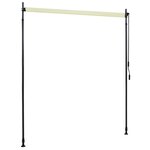 vidaXL Store roulant d'extérieur 200 x 270 cm Crème