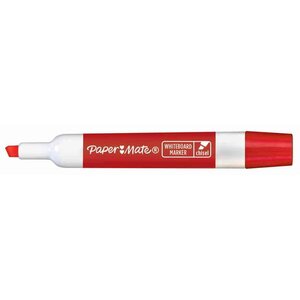 Marqueur tableau blanc  pointe biseautée  rouge paper mate