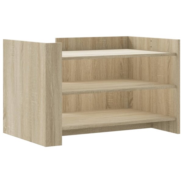 vidaXL Table basse chêne sonoma 80x50x50 cm bois d'ingénierie