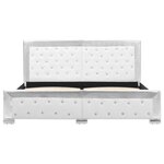 vidaXL Cadre de lit sans matelas blanc similicuir 160x200 cm