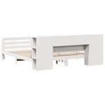 vidaXL Cadre de lit sans matelas blanc 180x200 cm bois massif de pin