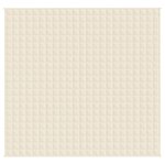 vidaXL Couverture lestée Crème clair 220x240 cm 15 kg Tissu