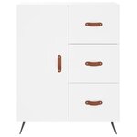 vidaXL Buffet blanc 69 5x34x90 cm bois d'ingénierie