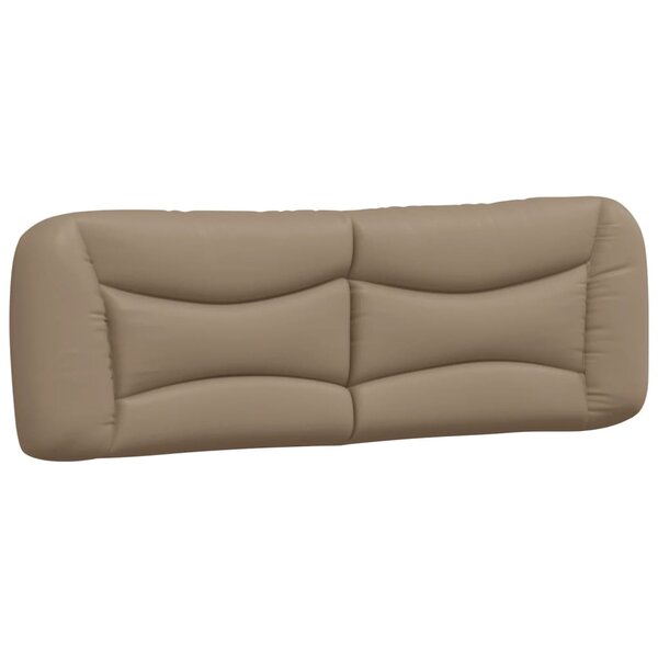 vidaXL Coussin de tête de lit cappuccino 160 cm similicuir