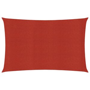 vidaXL Voile d'ombrage 160 g/m² Rouge 2 5x4 5 m PEHD